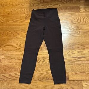 EUC- Lululemon Align 25” leggings. Brown. Size 6.